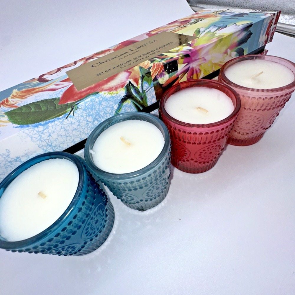 'Christian Lacroix Maison' Set of 4 Luxury Soy Blend Candles/Gift Set 2.5oz Each - Picture 9 of 10